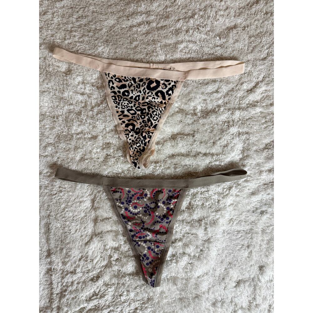 NWT Maidenform Vintage 90’s Animal Print & Dot Thong Panty (One Size Fits Most)